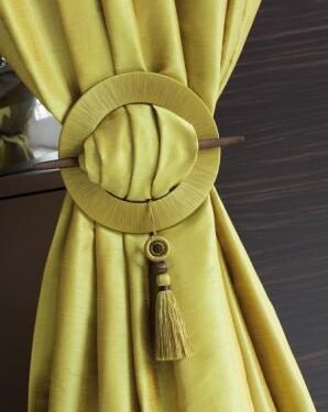 Rideau en taffetas uni ABACA de chez HOULES