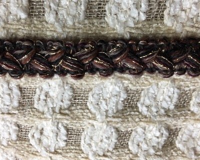 Galon Tressé " Chanel " chocolat or