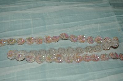 GALON "CHANEL" ROSE PAILLETÉ 1920