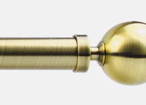 2 embouts contemporain pour tube Alliance ¯20 mm - Bronze  - B29263
