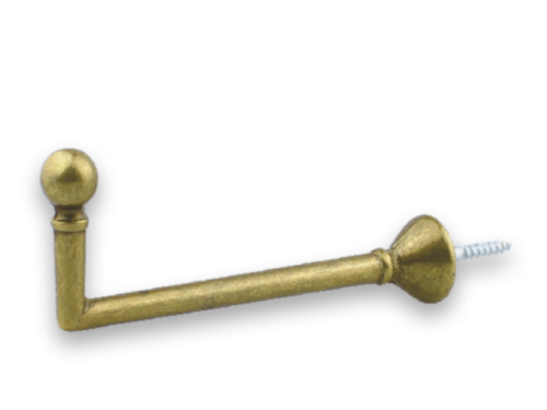 Paquet de 2 gonds boule avec retour 8 cm - B29370