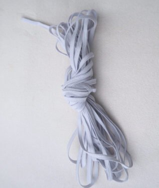 Elastique blanc pour masques Covid19 - Bobine de 20 m en largeur 6 mm