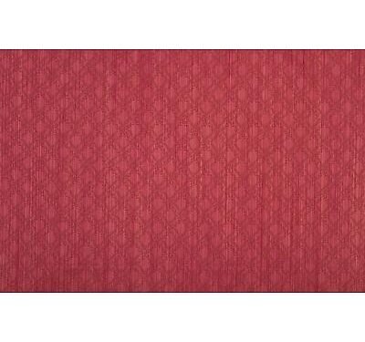 Tissu damassé bicolore fond chiné Rouge