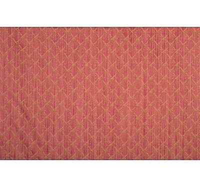 Tissu damassé bicolore fond chiné Rouge
