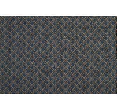 Tissu damassé bicolore fond chiné Bleu