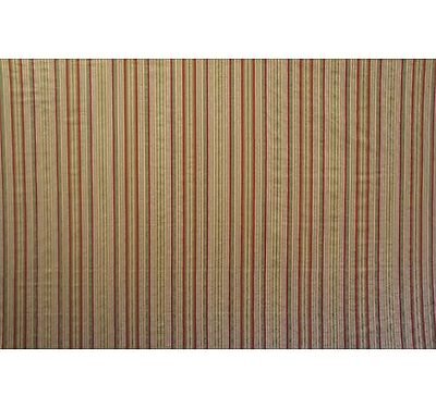 Tissu rayé et damassé sur fond chiné  Vert