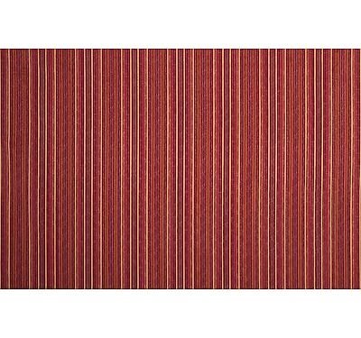 Tissu rayé et damassé sur fond chiné  Rouge
