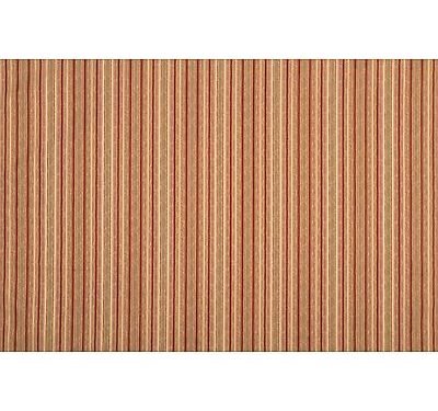 Tissu rayé et damassé sur fond chiné  Rouge