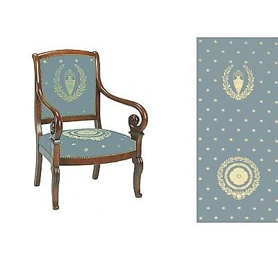 Casal Empire Otrante Fauteuil Bleu