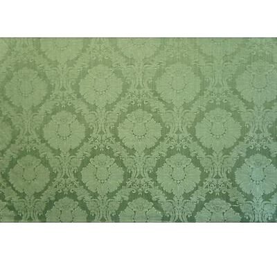 Tissu damassé et chiné motif grenade Vert