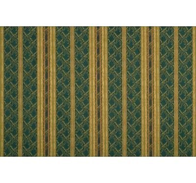 Tissu damassé et rayéfond chiné imberline Vert