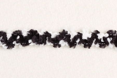 Galon Fils Papier Noir et Blanc