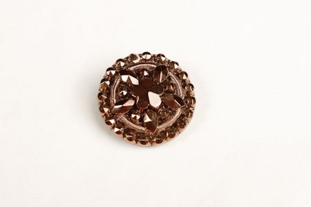 Bouton Rond 30 mm facetté esprit costume 18 ème