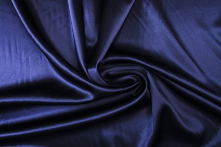Crepe de Satin de Soie Marine