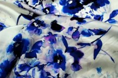 Crepe satin Soie Imprimé DIVIN