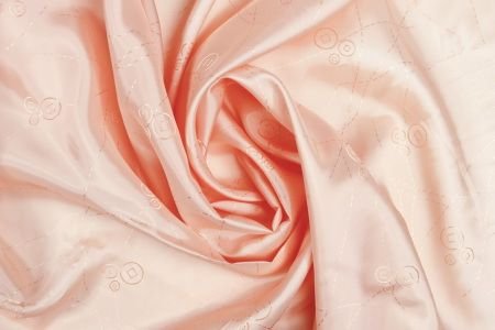 Doublure Taffetas Jacquard Pêche