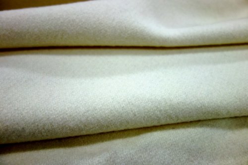 VELOURS DE LAINE UNIE IVOIRE