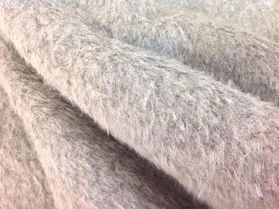 Coupon laine Uni Manteau Gris Chiné Clair
