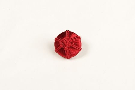 Bouton Pyramides Ficelle Rubis
