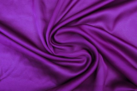 Mousseline de Soie Satin Haute Couture Violet