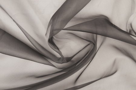Organza de Soie Gris Foncé