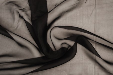 Organza de Soie Noir