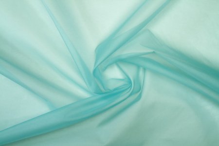 Organza de soie Turquoise