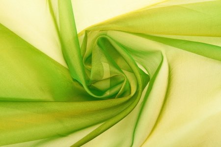 Organza de Soie Vert Anis