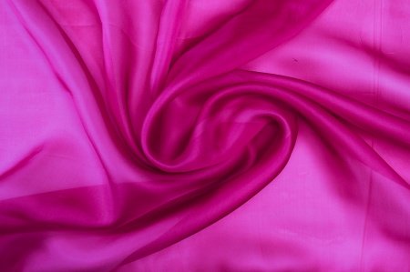 Organza de Soie Satin Cassis
