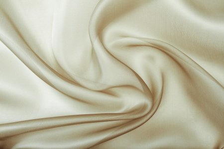 Organza de Soie Satin Platine