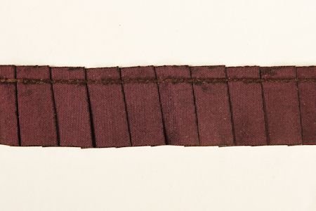 Galon Ruche Taffetas Acetate Bordeaux