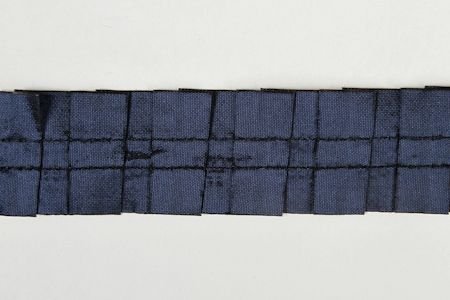 Galon Ruche Taffetas Bleu Nuit 3cm