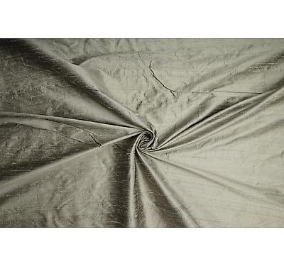 Coupon Shantung de soie Platine de 3m80