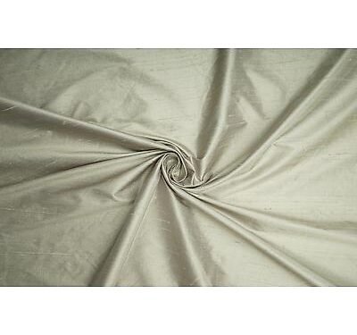 Coupon Shantung de soie  Vert de Gris de 2m45