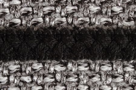 Galon "chanel" Tresse laine noir v1
