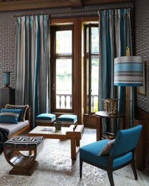 Rideau en brocard DELPHES de chez HOULES