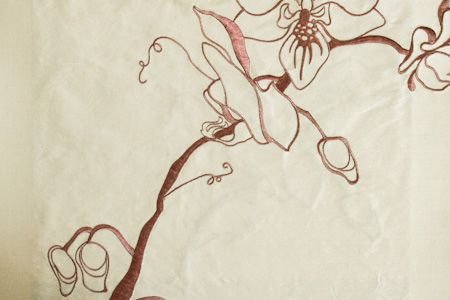 Soie Brodée Orchid F475-03 Beige Rose