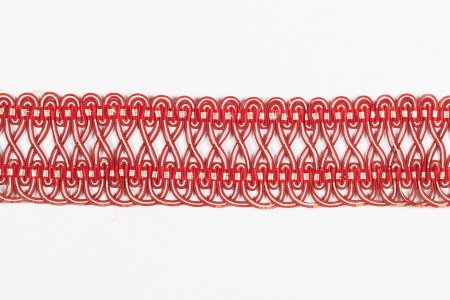 Galon Passementerie ancien  Rouge Beige