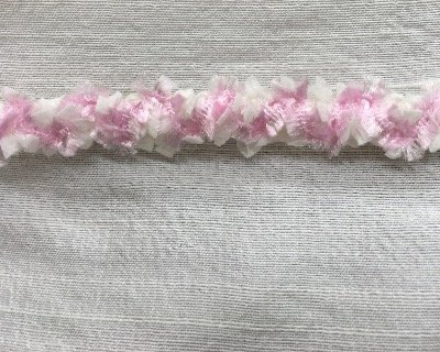 Galon "chanel" rose et Blanc