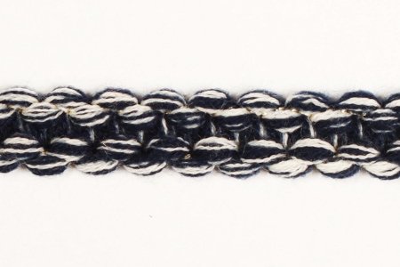 Galon "Chanel" Tissé Bleu Blanc