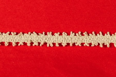 Galon "Froufrou" Blanc Cassé