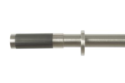Collection tringles à rideaux Auro : embout "Ligna" en Acier brossé et Nickel
