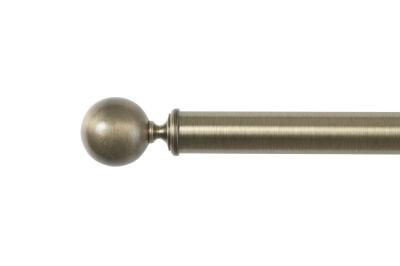 Collection tringles à rideaux Auro : embout "Boule" en Laiton platiné