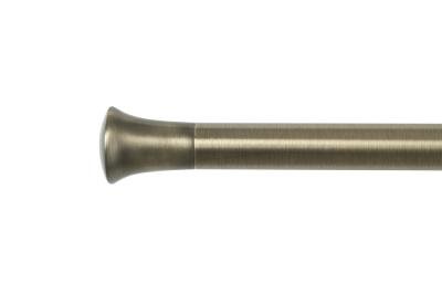 Collection tringles à rideaux Auro : embout "Absis" en Laiton platiné