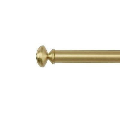 Collection tringles à rideaux Auro : embout "Regency" en Laiton Mat