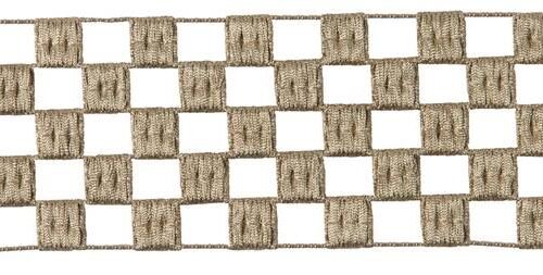 Passementerie Collection Neox : Galon Brodé Version Métallisée
