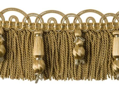 Passementerie Collection Scarlett : Frange Moulinée avec Perles