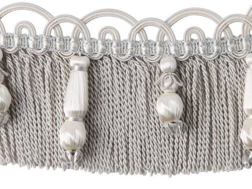 Passementerie Collection Scarlett : Frange Moulinée avec Perles