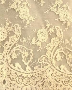 DENTELLE CALAIS 3690 REBRODÉE IVOIRE L90CM