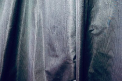Coupon de 0M95 taffetas moiré Noir acétate viscose